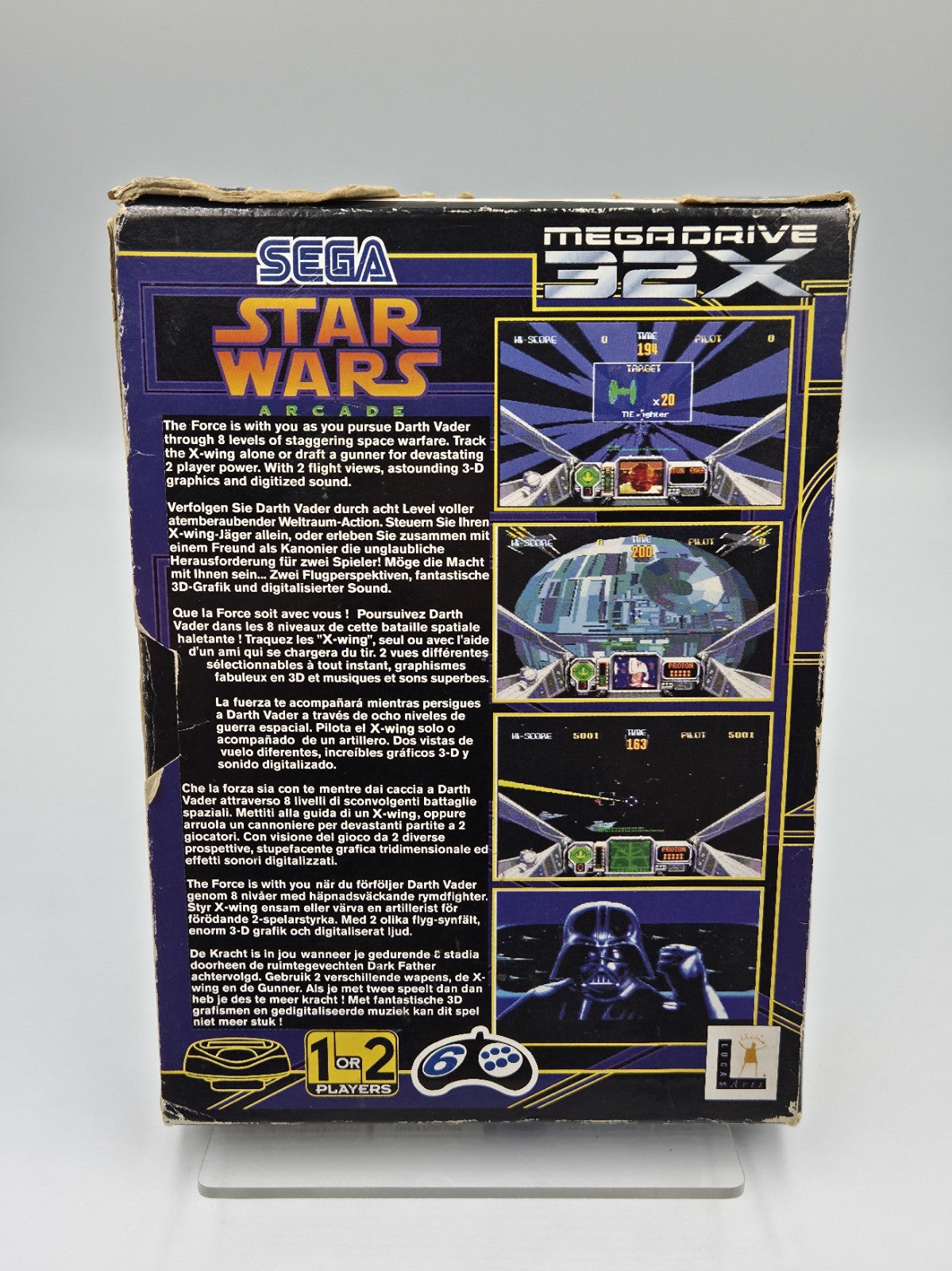 Sega Mega Drive 32x Spiel Star Wars Arcade mit OVP und Anleitung Multilingual 