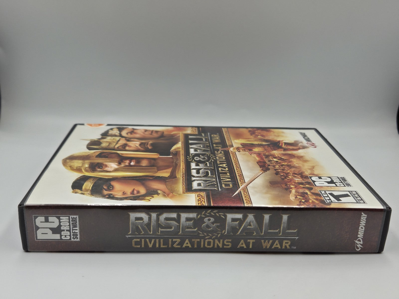 PC-CD Rom Spiel Rise & Fall Civilizations at War Pappschuber USA 4 Discs