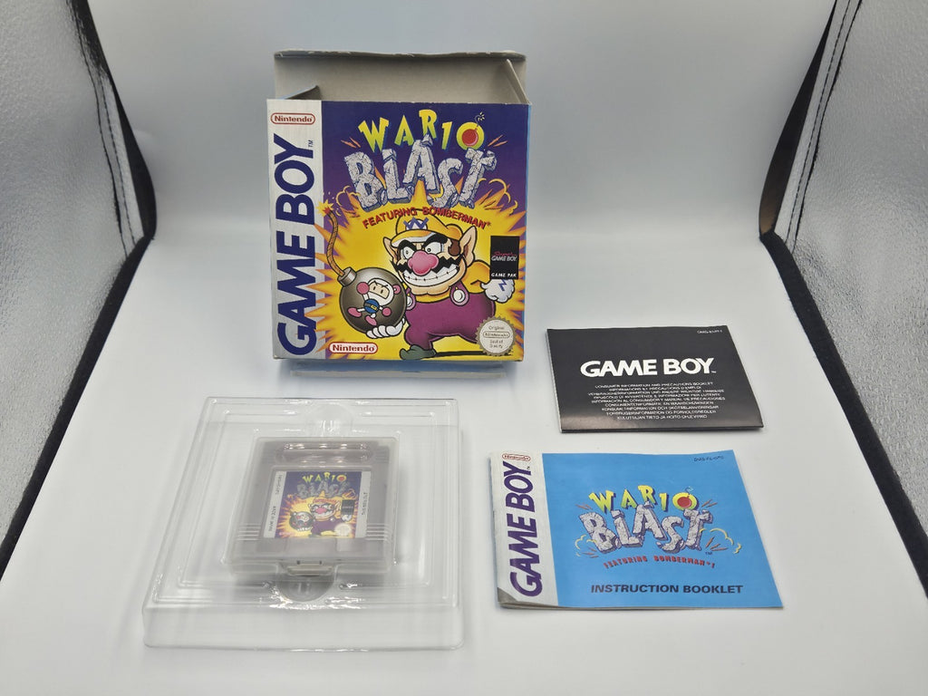 Nintendo Game Boy Classic Spiel Wario Blast mit OVP und Anleitung GPS