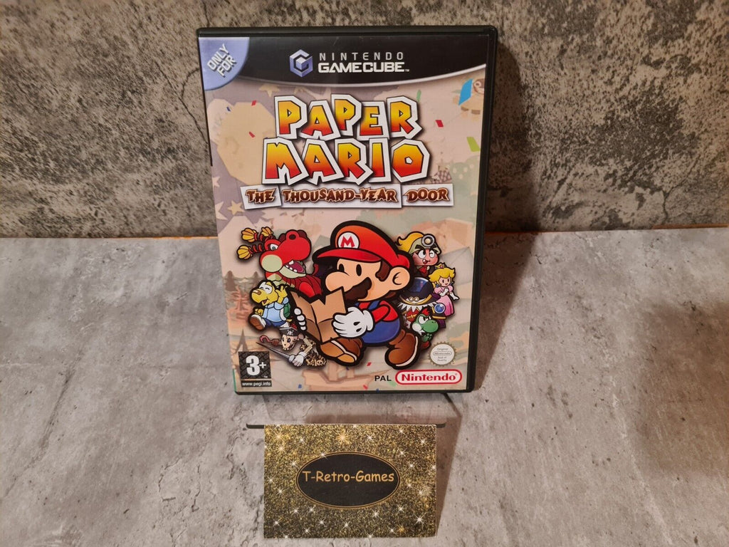 Nintendo GameCube Paper Mario The Thousand-Year Door mit OVP und Anleitung UKV - T-Retro-Games 
