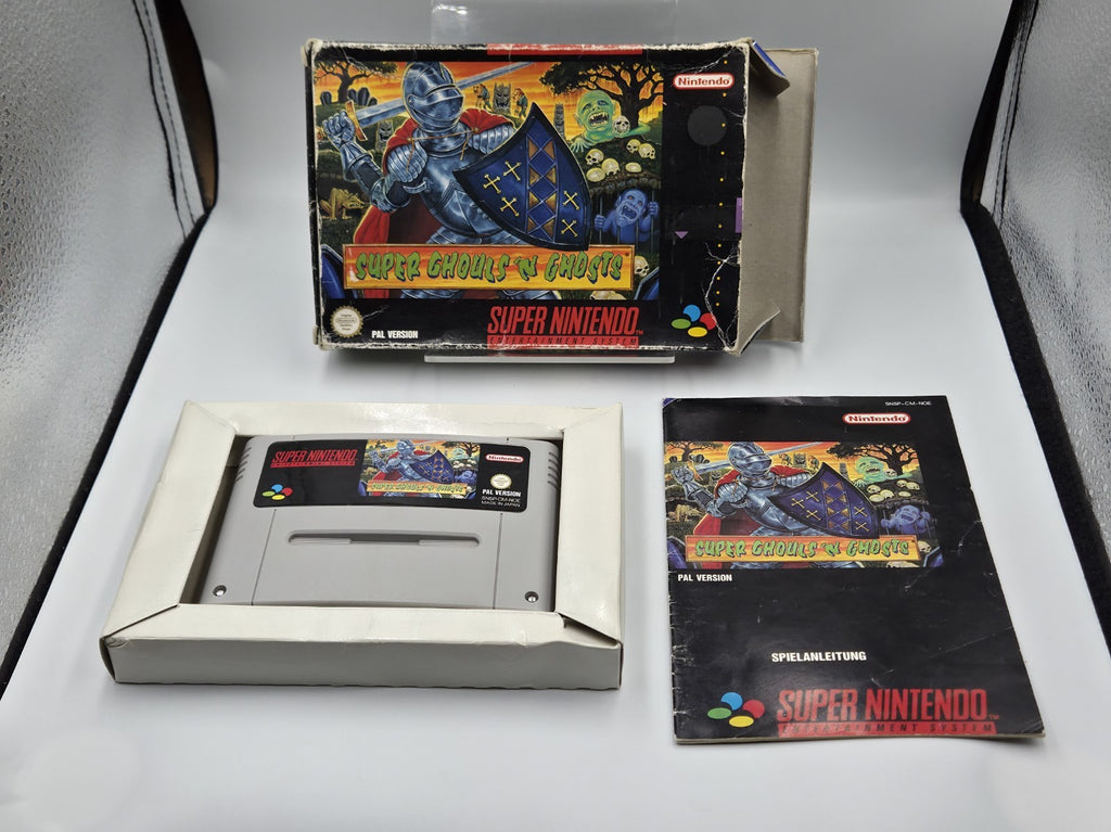 SNES Super Nintendo Spiel Super Ghouls 'N Ghosts  mit OVP und Anleitung NOE