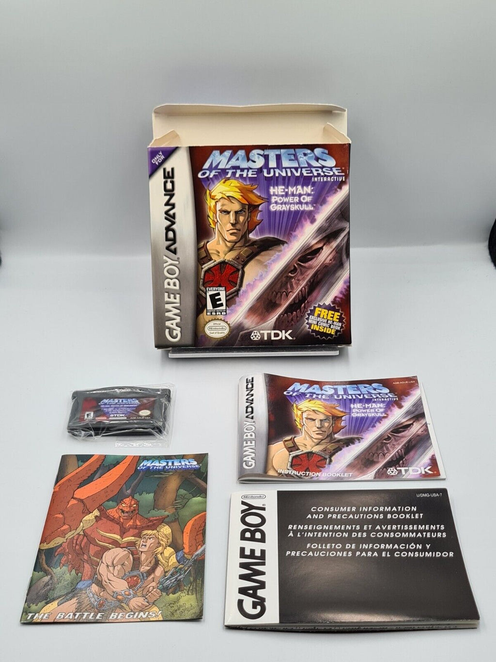 Nintendo Game Boy Advance Masters of The Universe mit OVP und Anleitung USA - T-Retro-Games 