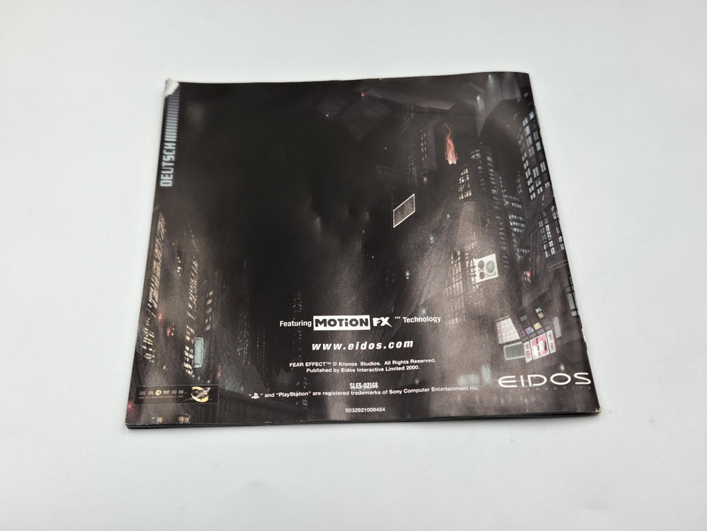 PS1 Playstation 1 Spiel Fear Effect mit OVP und Anleitung Deutsch 4 Discs