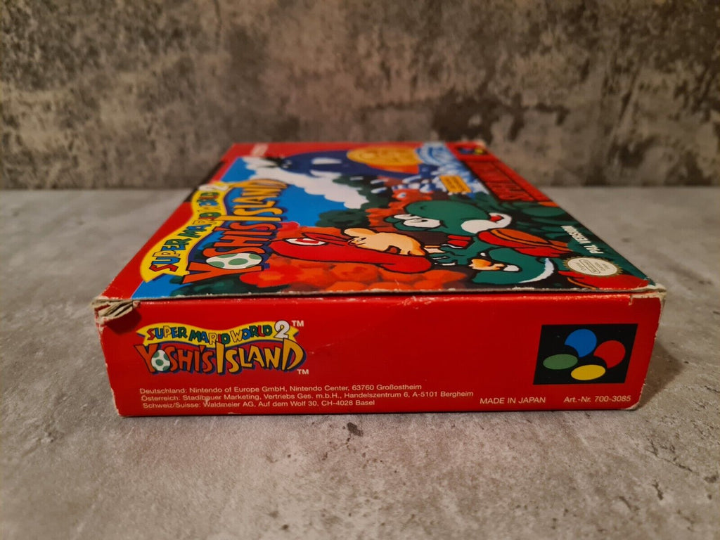 SNES Super Nintendo Super Mario World 2 Yoshi's Island mit OVP und Anleitung NOE - T-Retro-Games 