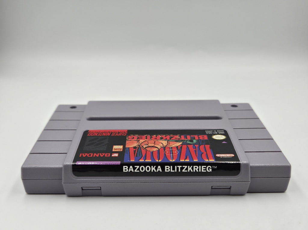 SNES Super Nintendo Spiel Bazooka Blitzkrieg mit OVP und Anleitung NTSC USA