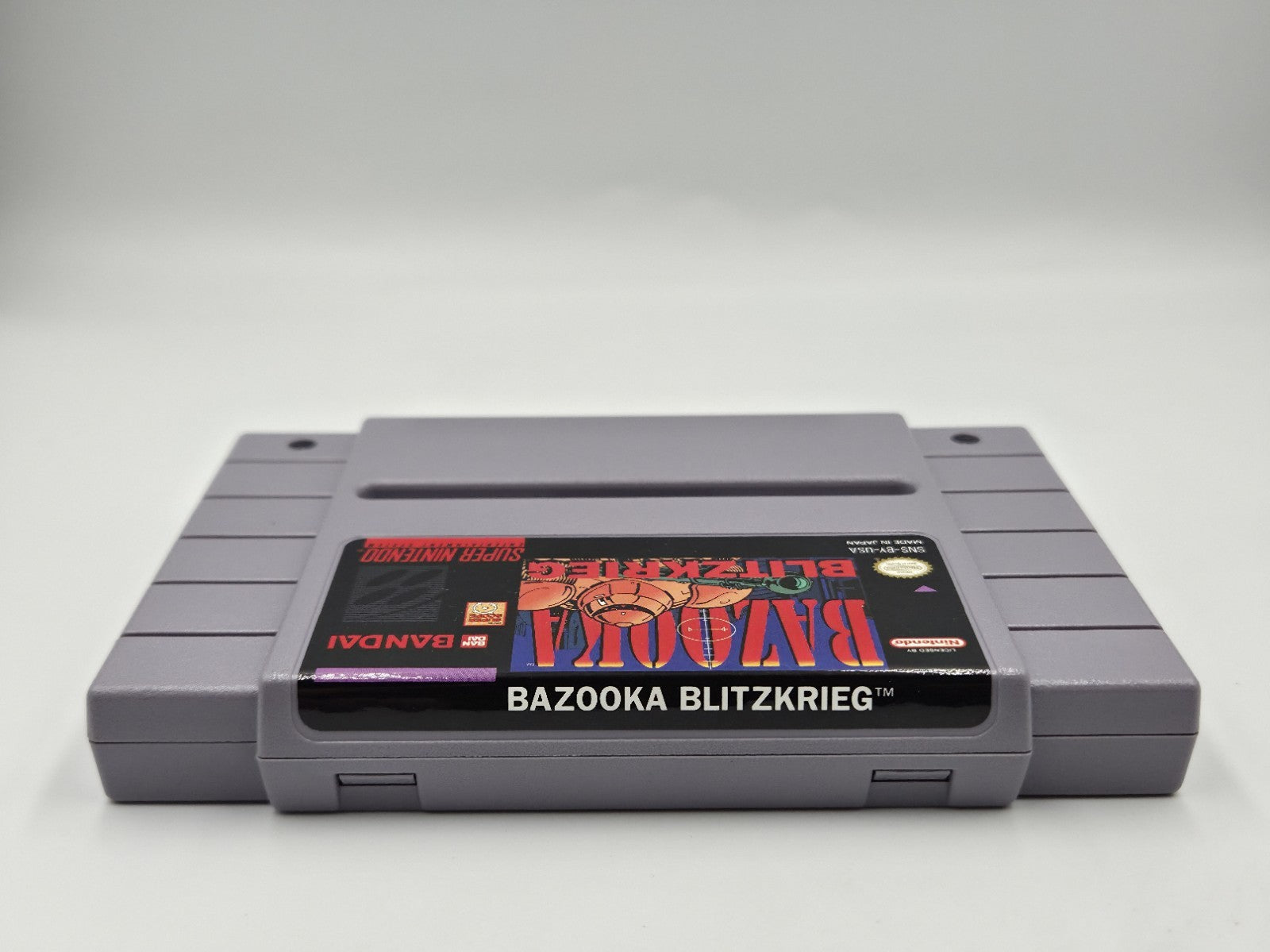 SNES Super Nintendo Spiel Bazooka Blitzkrieg mit OVP und Anleitung NTSC USA