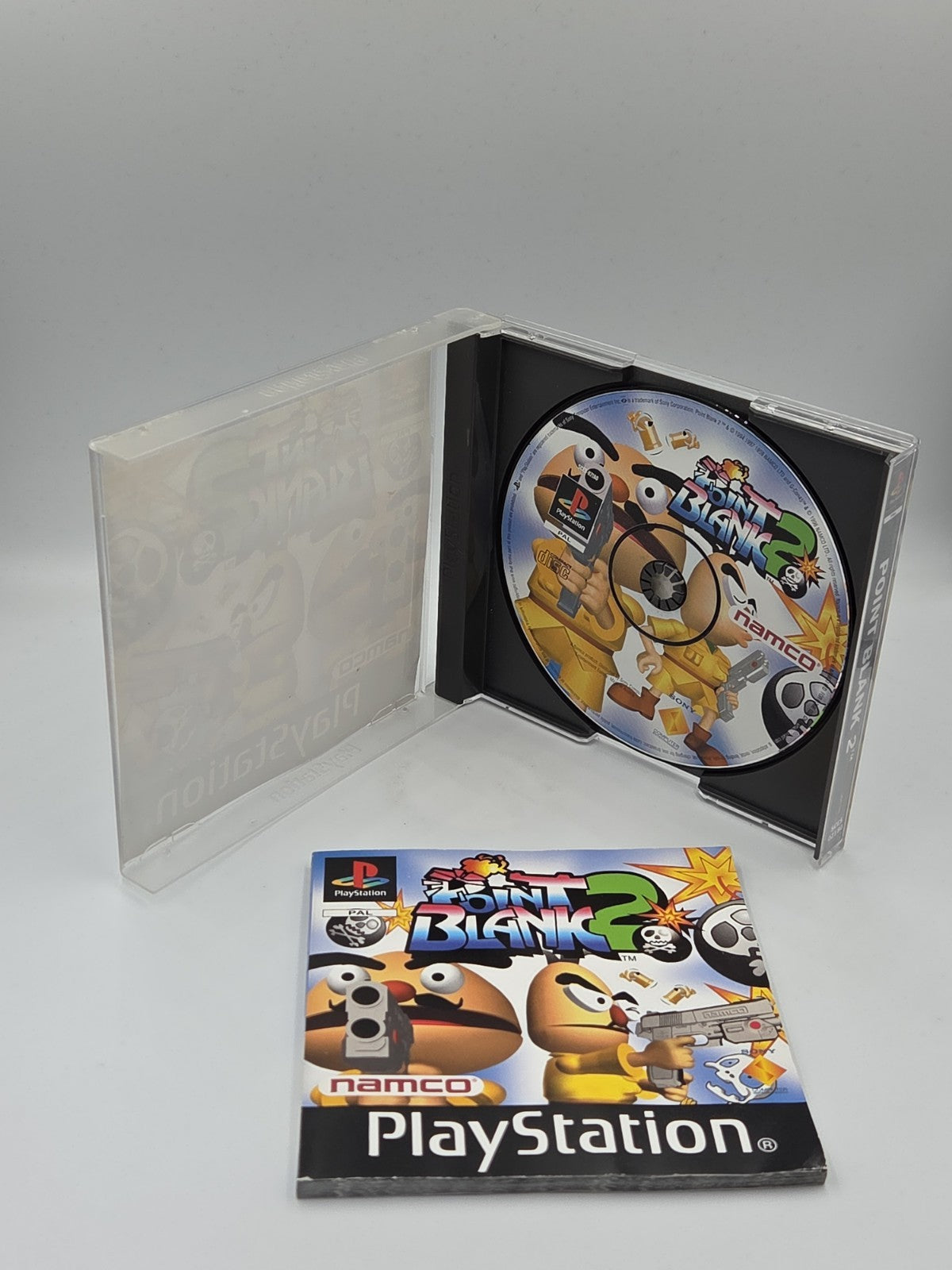 PS1 Playstation 1 Spiel Point Blank 2 mit OVP und Anleitung Multilingual