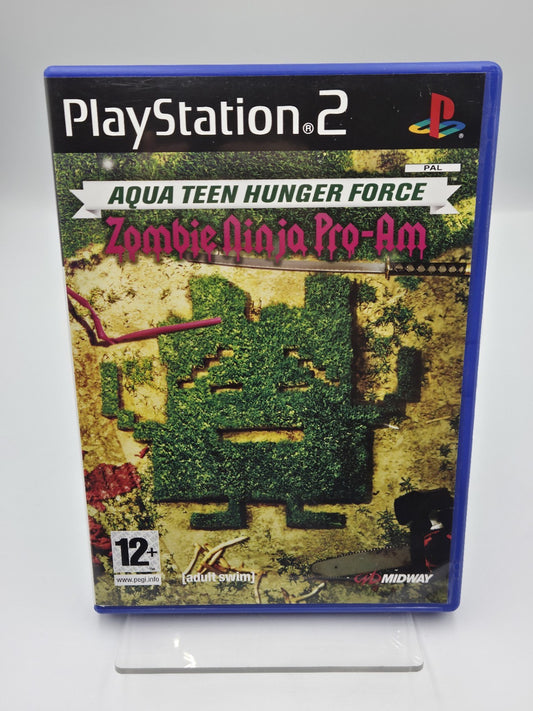 PS2 Aqua Teen Hunger Force Zombie Ninja Pro-Am mit OVP und Anleitung  Multi