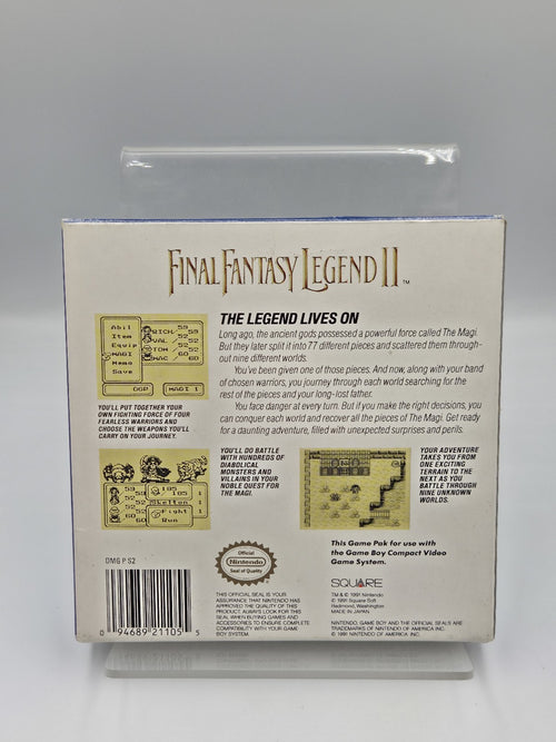 Game Boy Classic Spiel Final Fantasy Legend II mit OVP + Anleitung + Karte USA