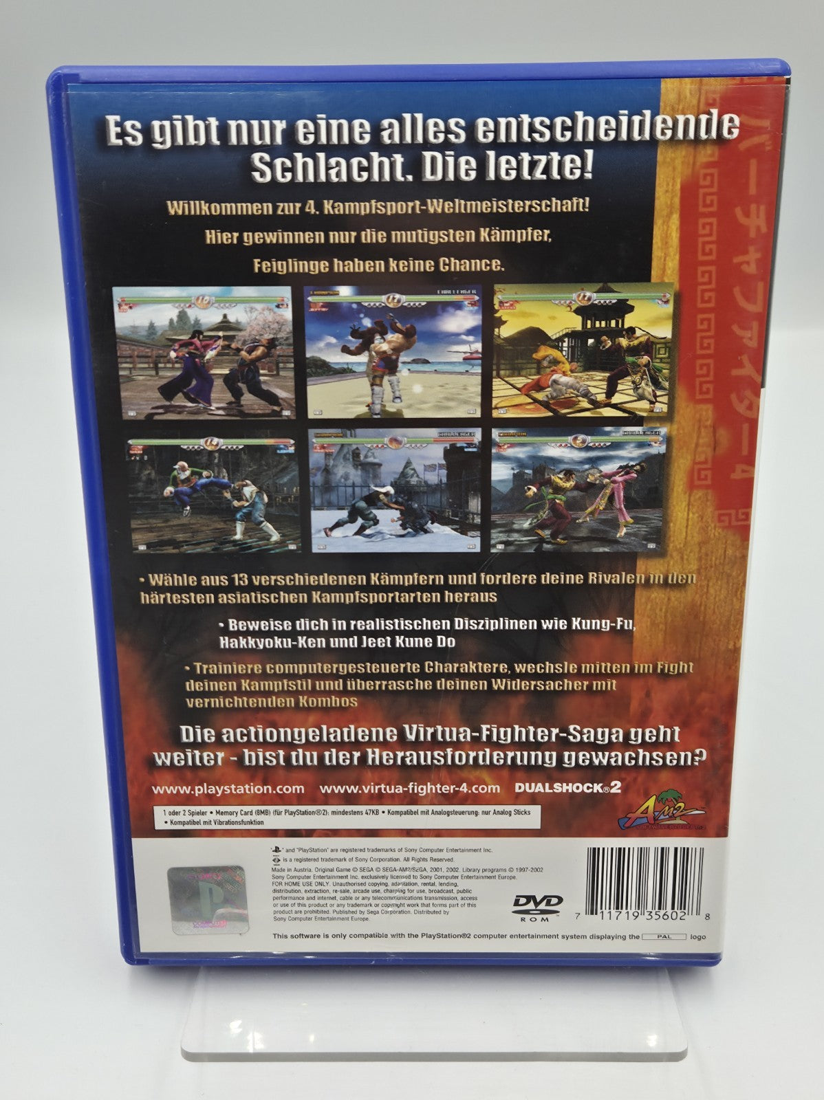PS2 Playstation 2 Virtua Fighter 4 mit OVP und Anleitung Deutsch 