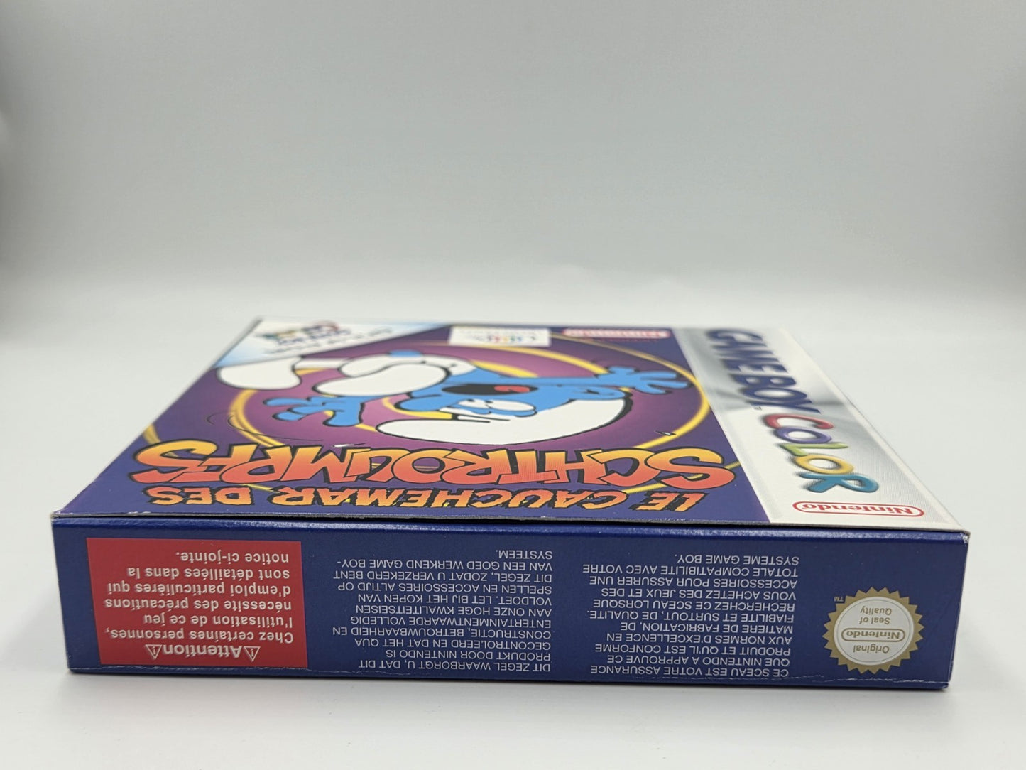Nintendo Game Boy Color Le Cauchemar Des Schtroumpfs mit OVP und Anleitung FAH