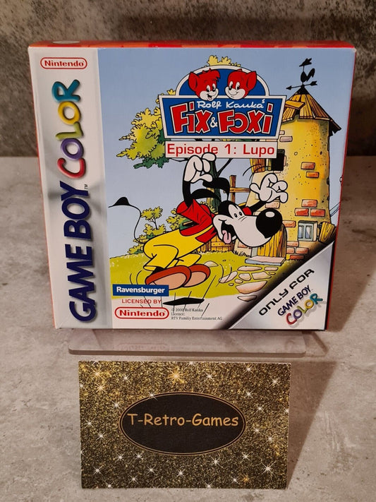 Nintendo Game Boy Color Spiel Fix & Foxi Episode 1 : Lupo mit OVP +Anleitung EUR - T-Retro-Games 