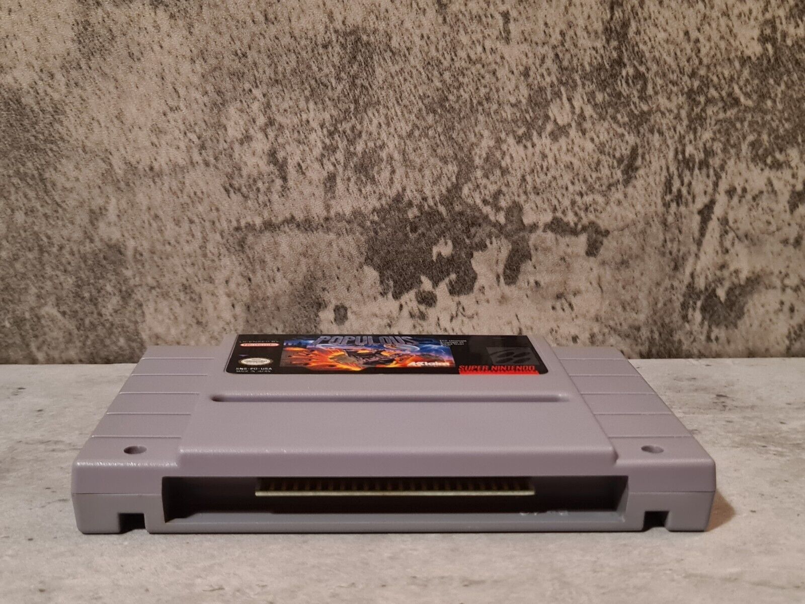 SNES Super Nintendo Populous NTSC USA Modul - T-Retro-Games 