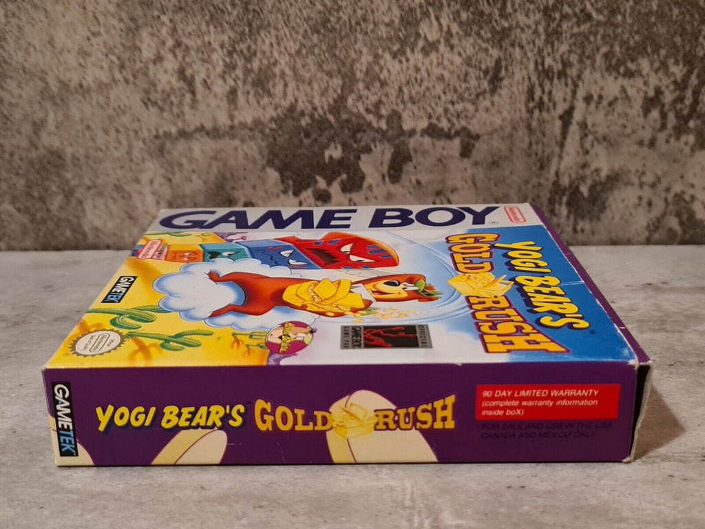 Nintendo Game Boy Classic Spiel Yogi Bear's Gold Rush mit OVP und Anleitung USA - T-Retro-Games 