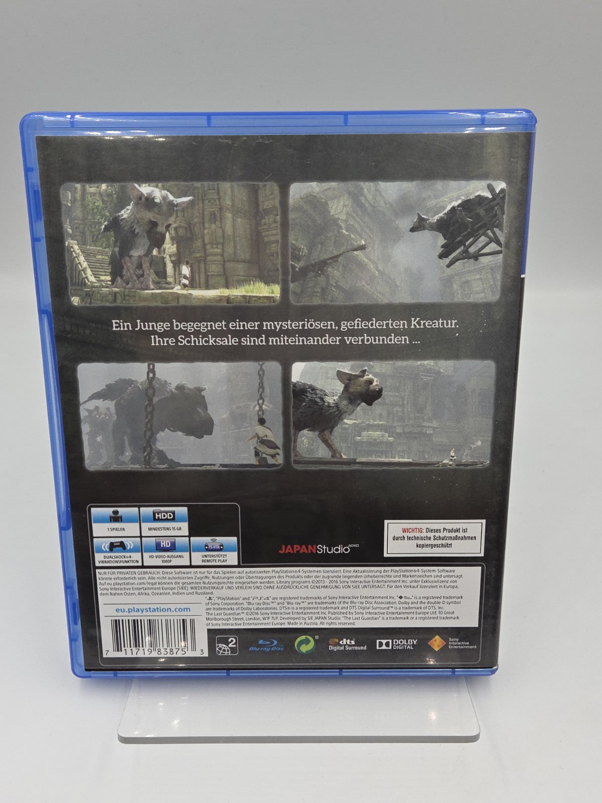 PS4 Playstation 4 Spiel The Last Guardian mit OVP Deutsch