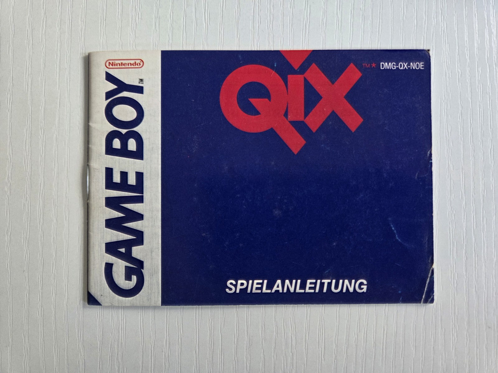 Nintendo Game Boy Classic Qix Spielanleitung Instruction Booklet NOE