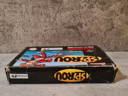 SNES Super Nintendo Spirou / Robbedoes mit OVP und Anleitung NOE - T-Retro-Games 