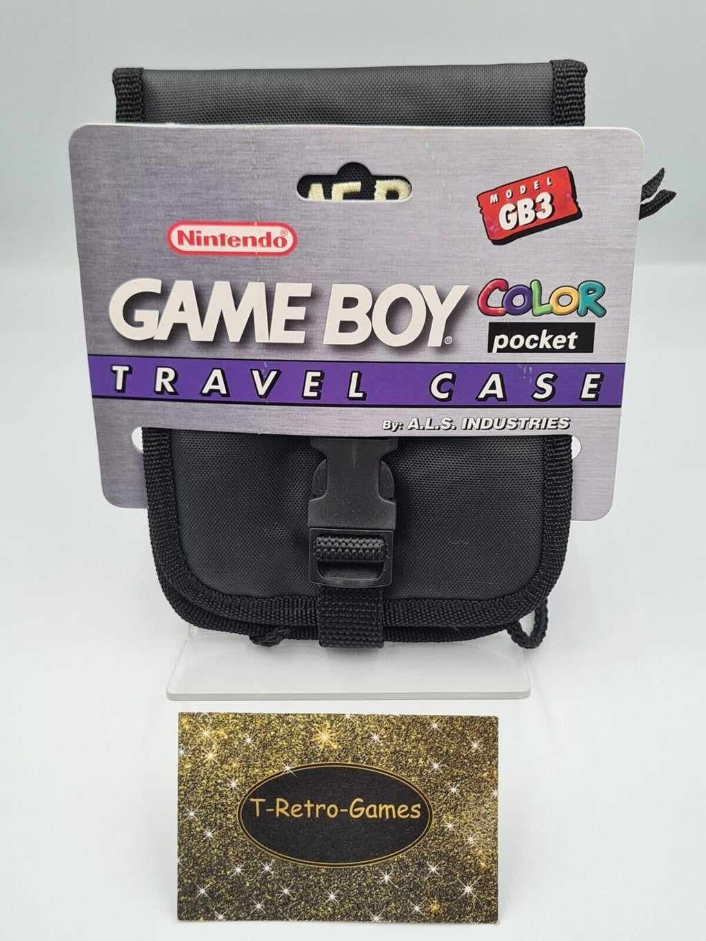 Nintendo Game Boy Color Pocket Carrying Case Schwarz Black Neu NEW 1999 - T-Retro-Games 