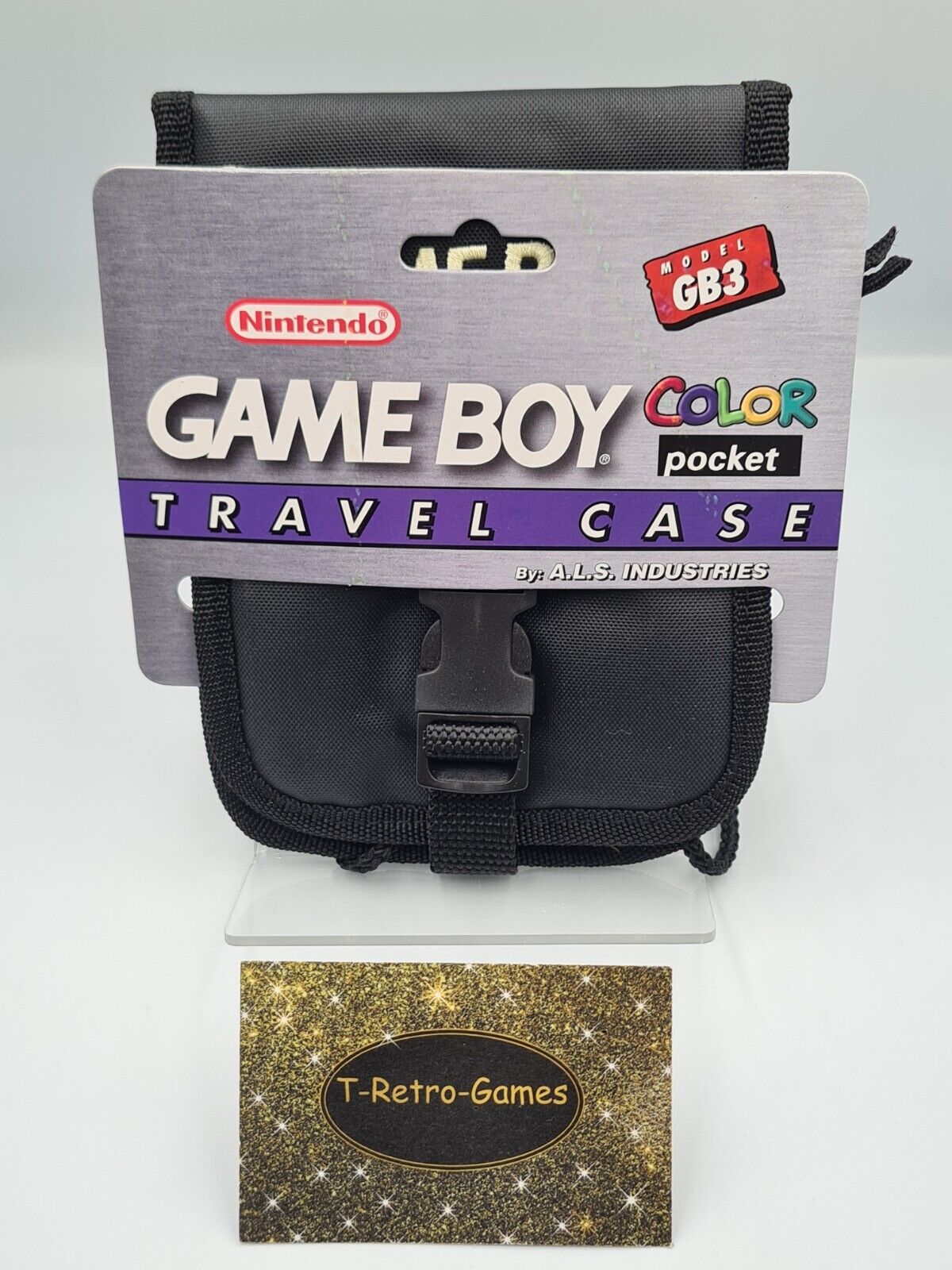 Nintendo Game Boy Color Pocket Carrying Case Schwarz Black Neu NEW 1999 - T-Retro-Games 