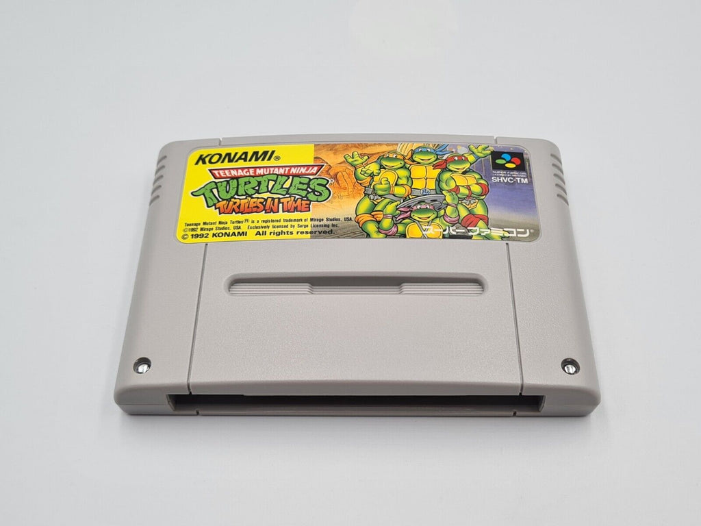 SFC Super Famicom Turtles in Time mit OVP und Anleitung Japan - T-Retro-Games 