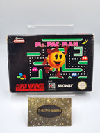 SNES Super Nintendo Ms. Pac-Man mit OVP und Anleitung EUR - T-Retro-Games 