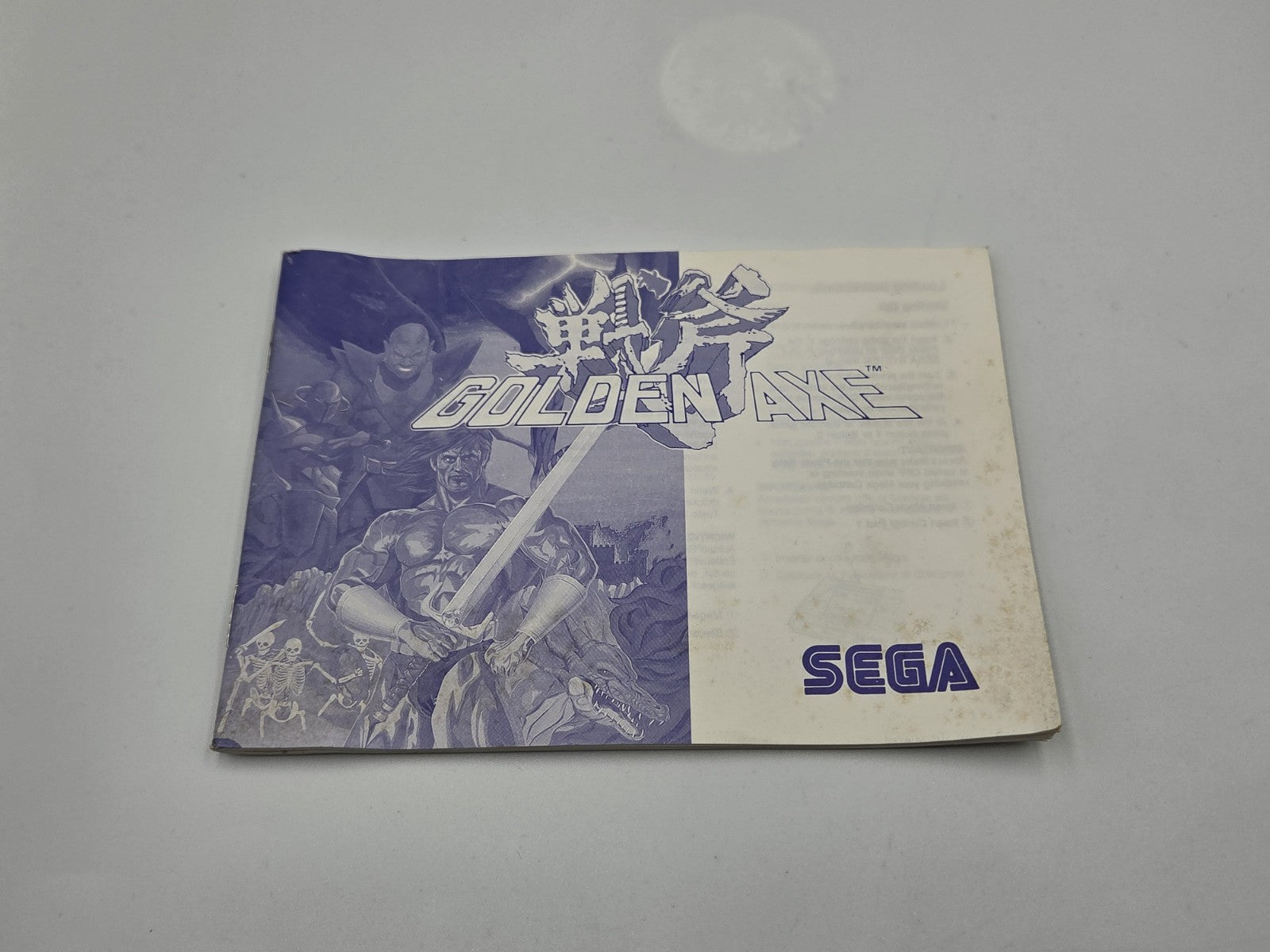 Sega Master System Golden Axe mit OVP und Anleitung Multilingual 