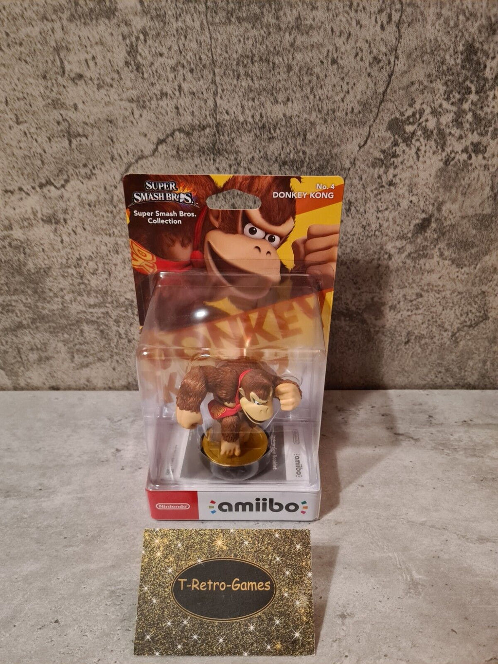 Amiibo Sammlerfigur Super Smash Bros. Collection Donkey Kong NO. 4 Sealed - T-Retro-Games 
