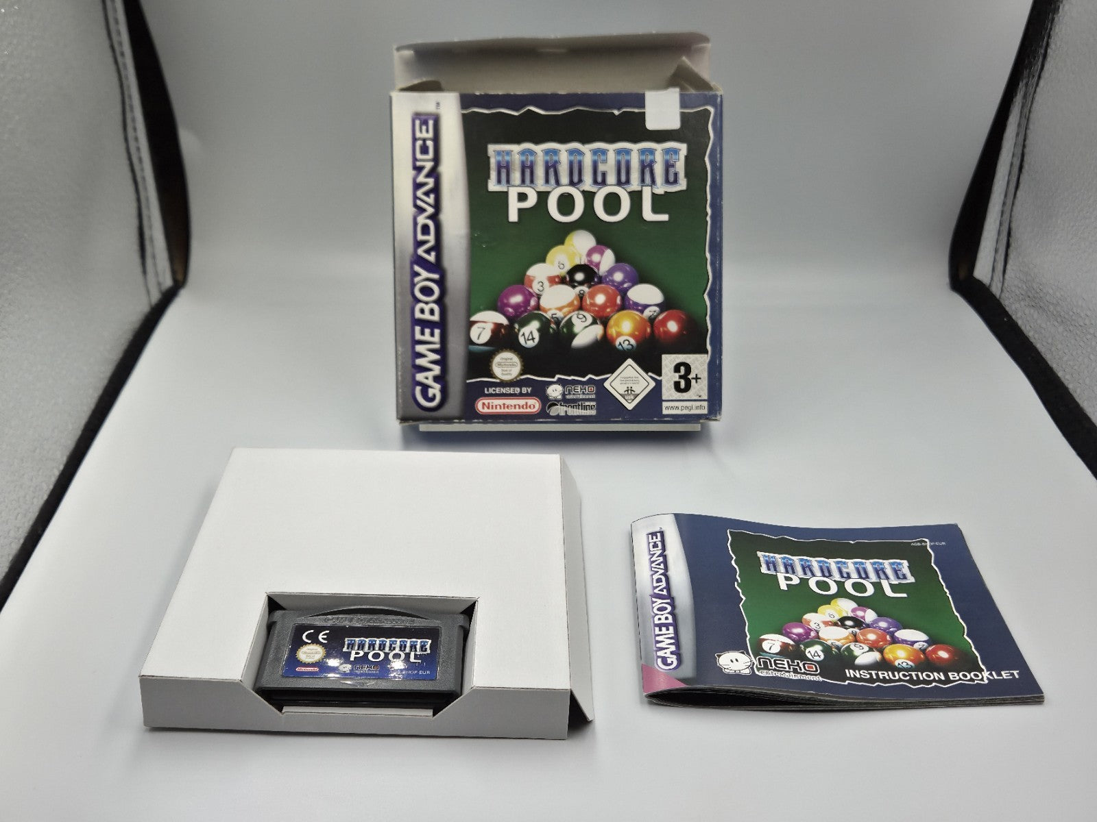 Game Boy Advance Spiel Hardcore Pool mit OVP und Anleitung EUR
