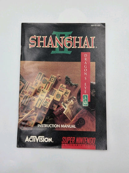 SNES Super Nintendo Shanghai II Dragon's Eye mit OVP und Anleitung NTSC USA