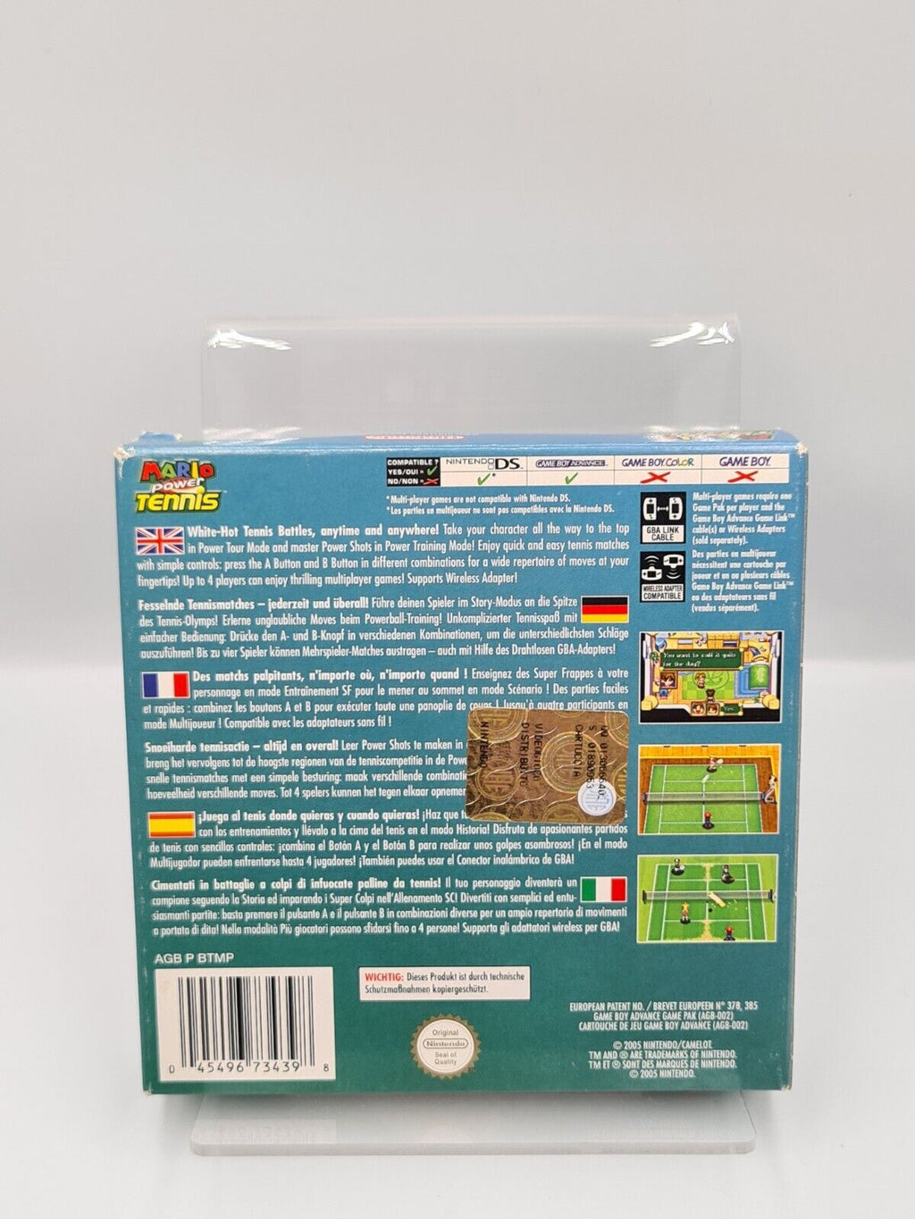 Nintendo Game Boy Advance Mario Power Tennis mit OVP und Anleitung EUR - T-Retro-Games 