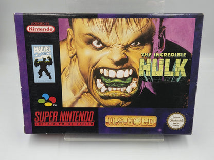 SNES Super Nintendo The Incredible Hulk mit OVP und Anleitung EUR