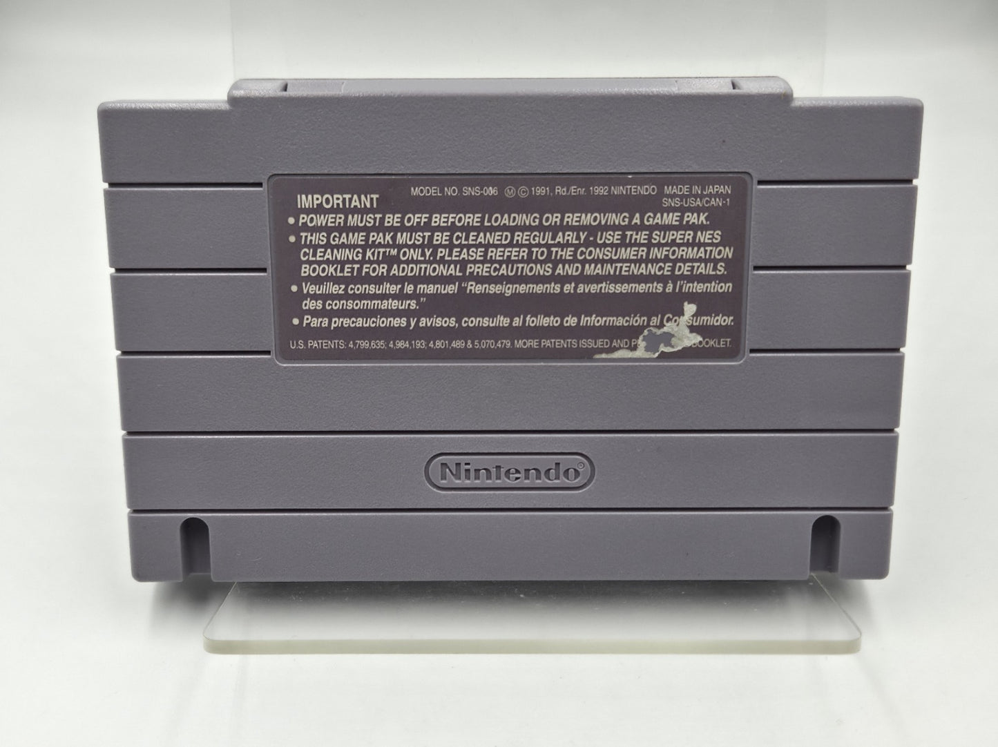 SNES Super Nintendo Mighty Morphin Power Rangers NTSC USA Modul