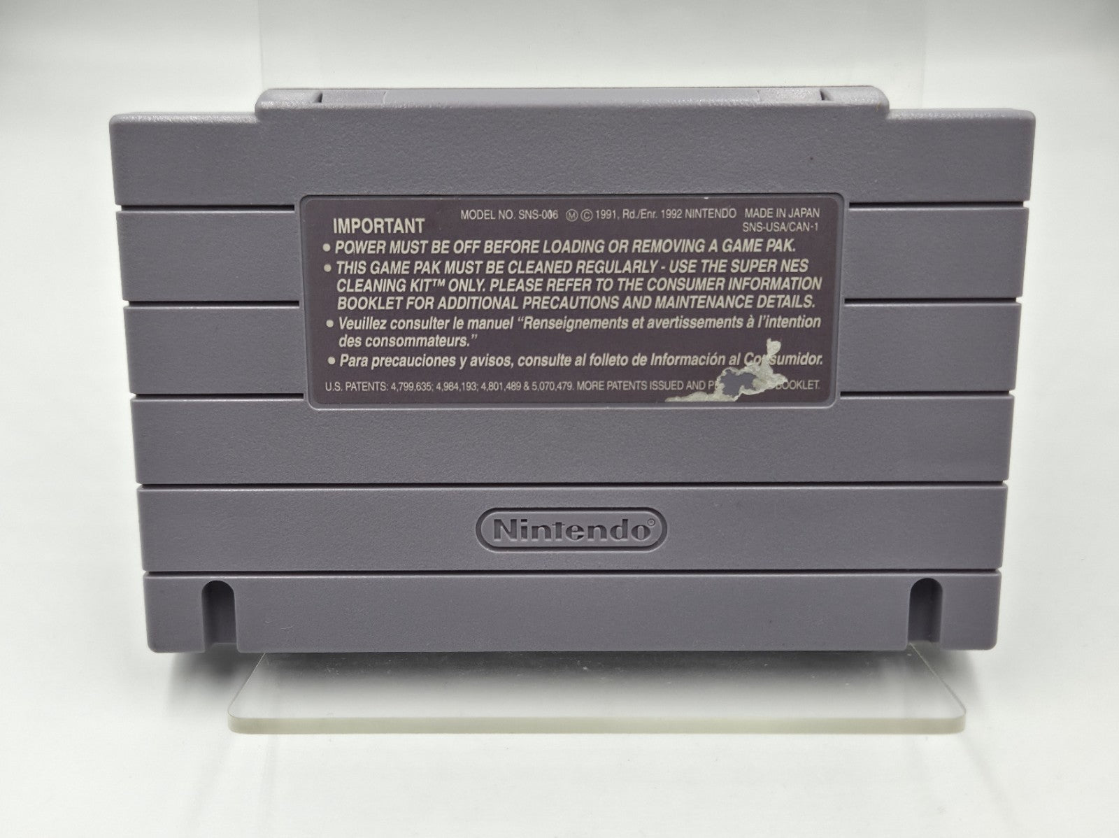 SNES Super Nintendo Mighty Morphin Power Rangers NTSC USA Modul