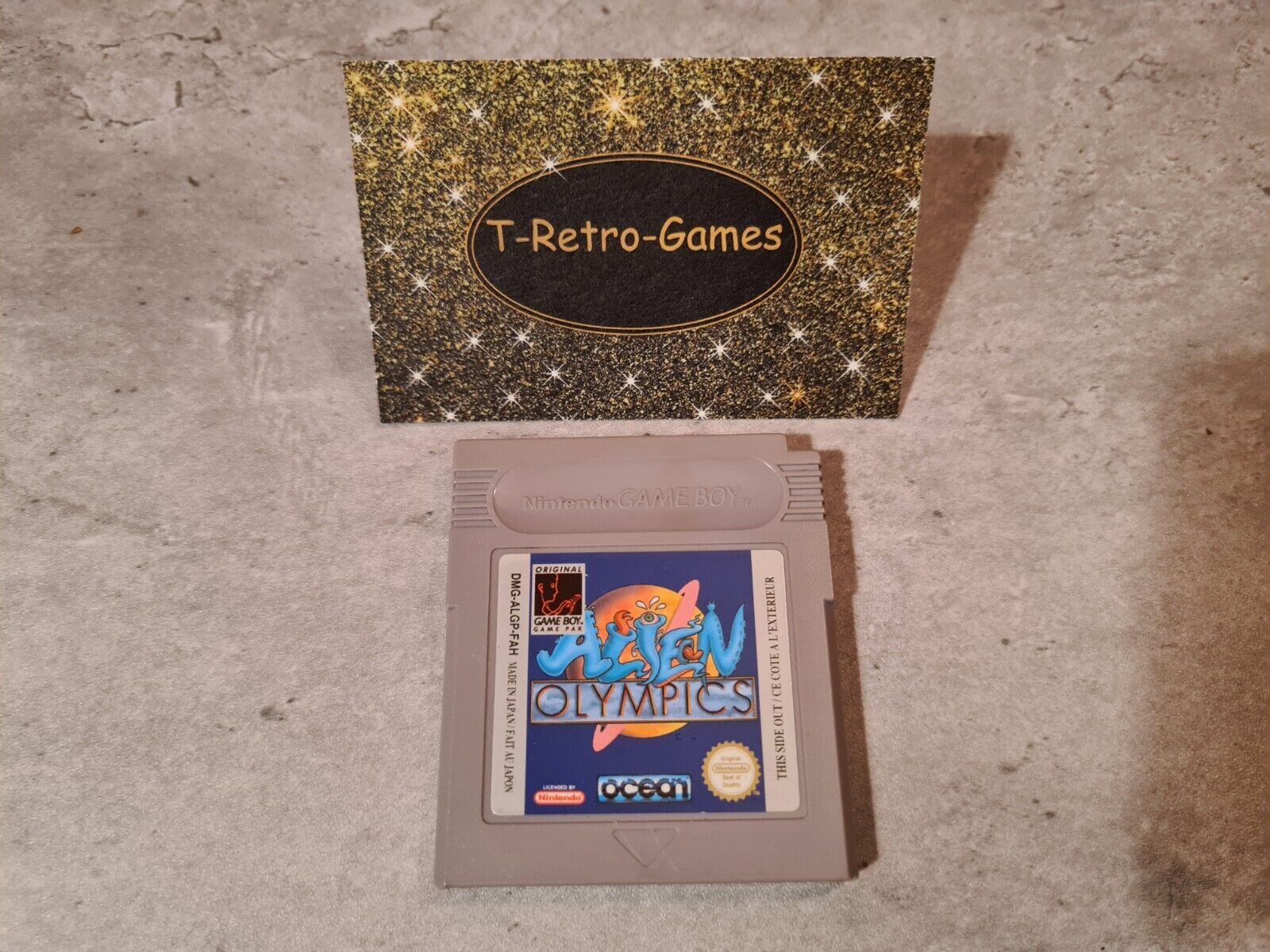 Nintendo Game Boy Classic Spiel Alien Olympics Modul FAH - T-Retro-Games 