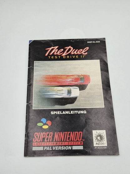 SNES Super Nintendo The Duel Test Drive II mit OVP und Anleitung NOE