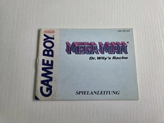 Nintendo Game Boy Classic Mega Man Dr. Wily's Rache Spielanleitung NOE