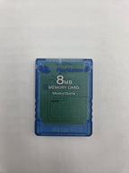 PS2 Sony Playstation 2 Memory Card Blau Transparent 8MB