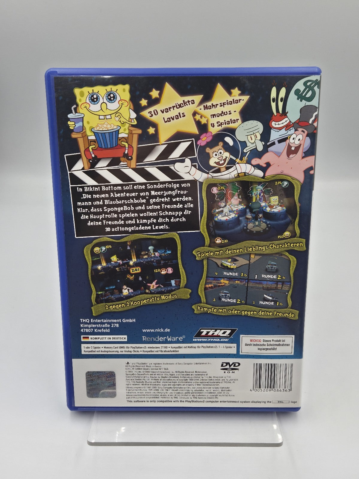 PS2 Spiel Spongebob Schwammkopf Film Ab! mit OVP und Anleitung Deutsch