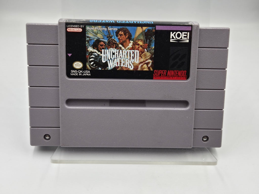 SNES Super Nintendo Spiel Uncharted Waters NTSC USA Modul