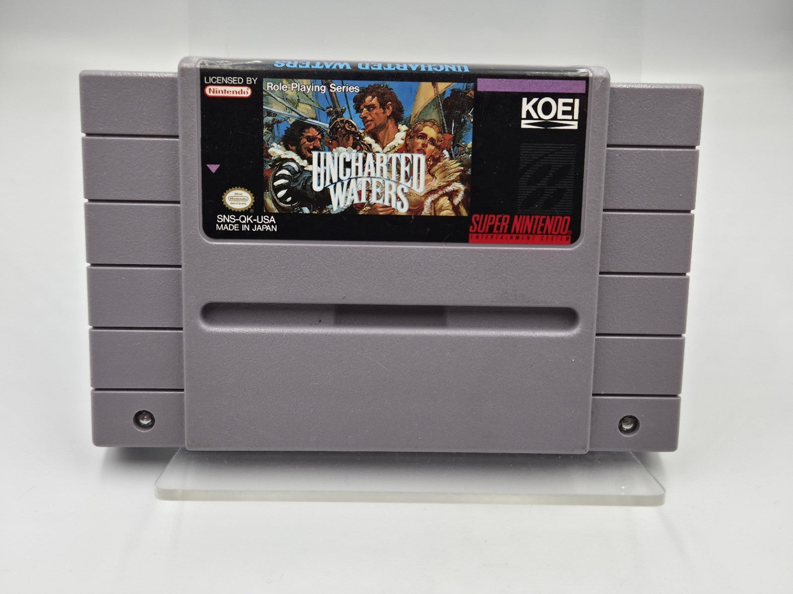 SNES Super Nintendo Spiel Uncharted Waters NTSC USA Modul