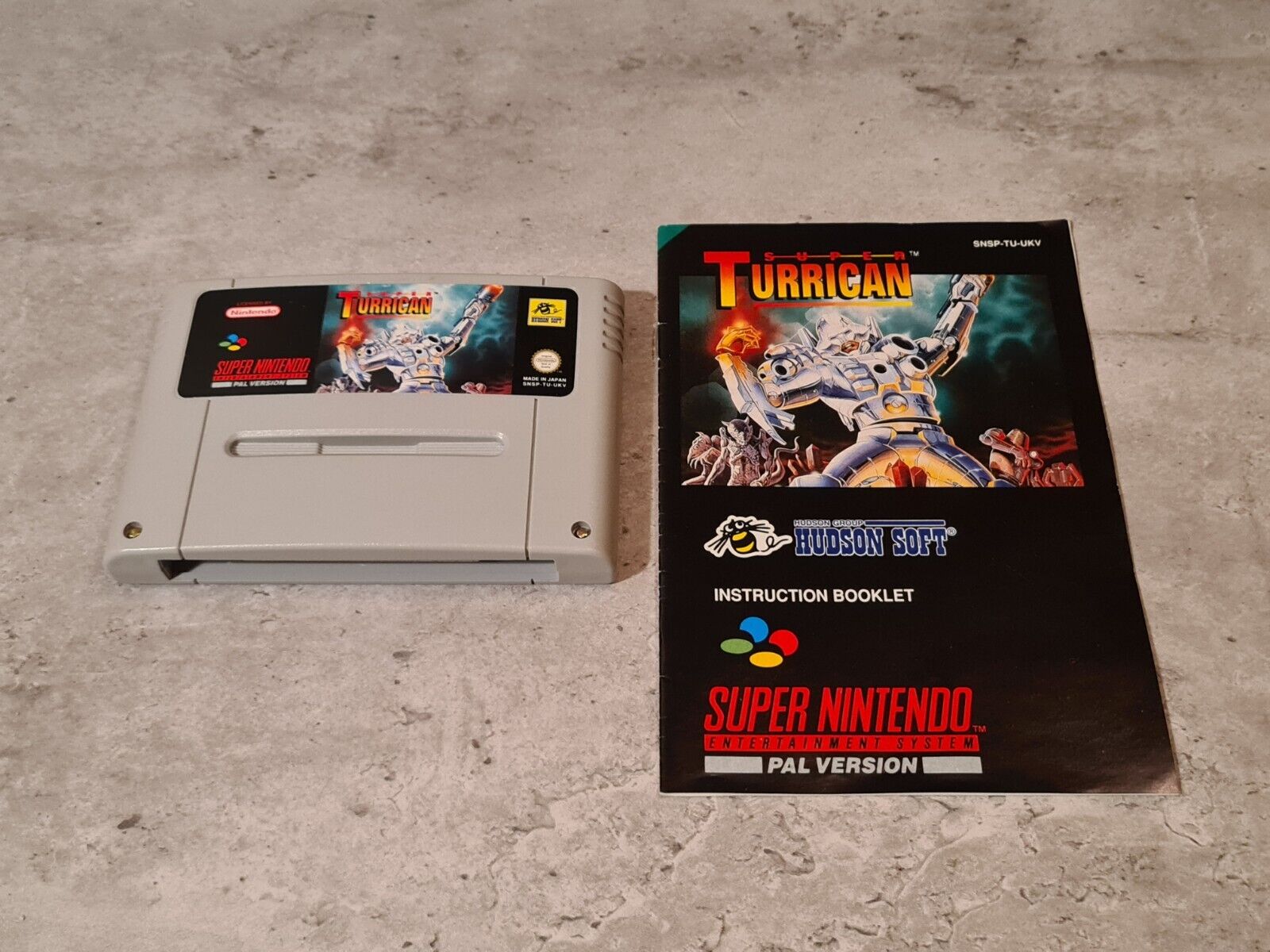 SNES Super Nintendo Super Turrican mit OVP und Anleitung UKV - T-Retro-Games 