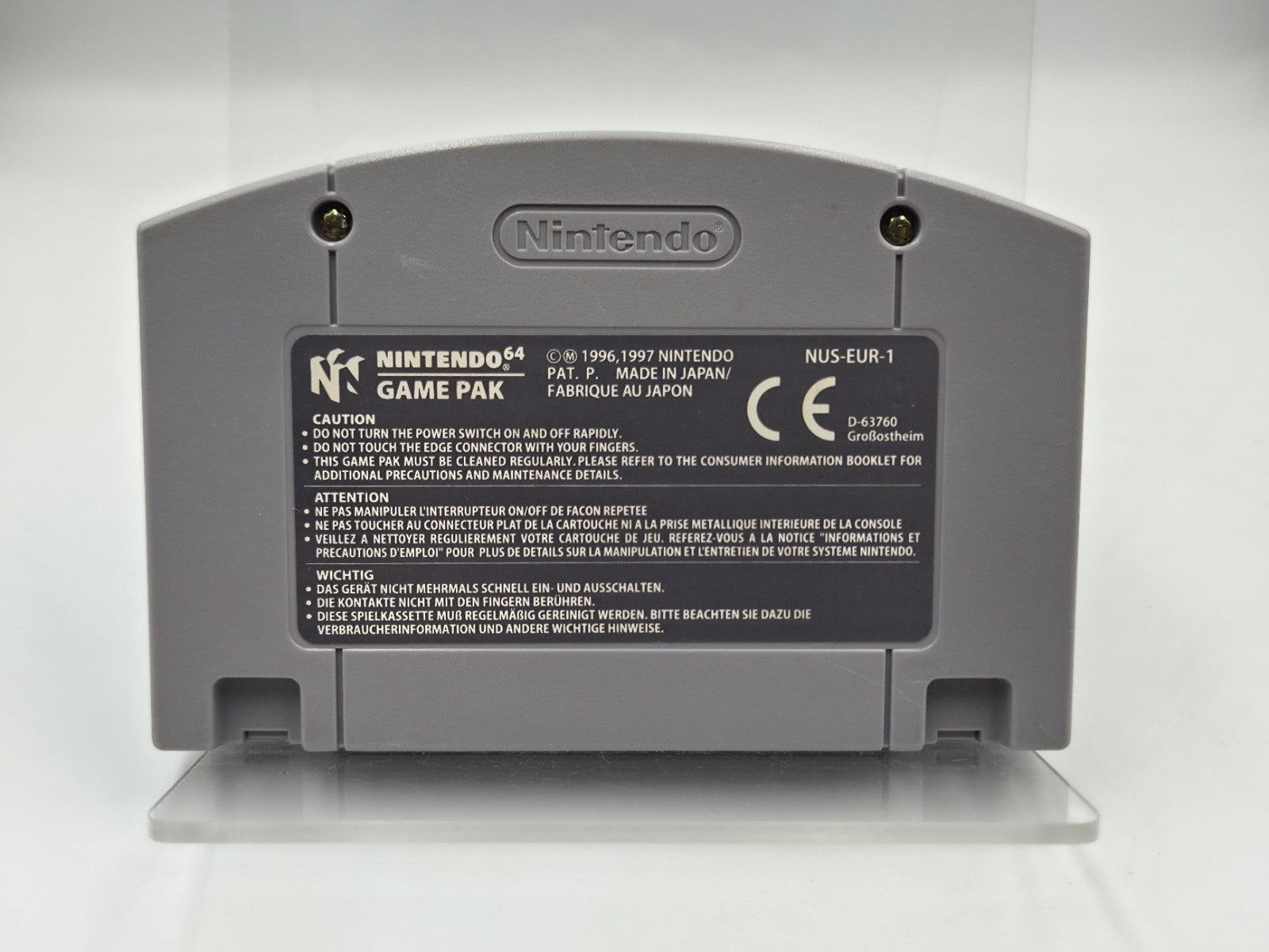 N64 Nintendo 64 Spiel Starshot Panik im Space Circus NOE Modul