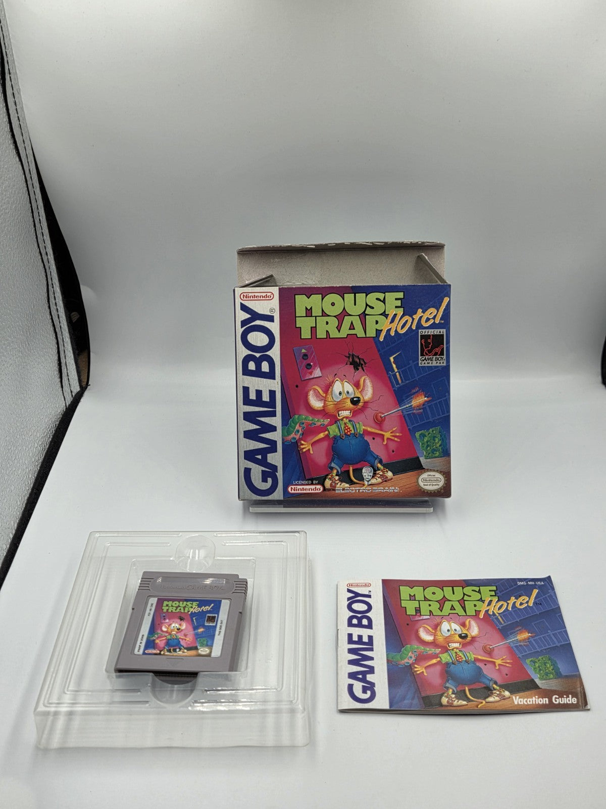 Nintendo Game Boy Classic Spiel Mouse Trap Hotel mit OVP und Anleitung USA