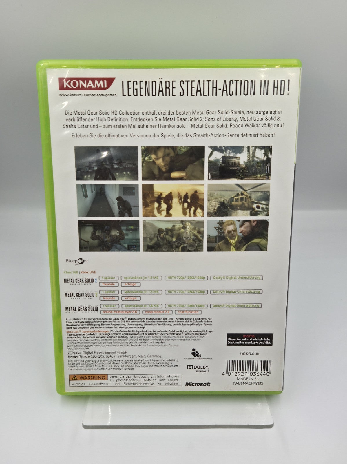 XBOX360 Metal Gear Solid HD Collection  mit OVP Deutsch 2 Discs