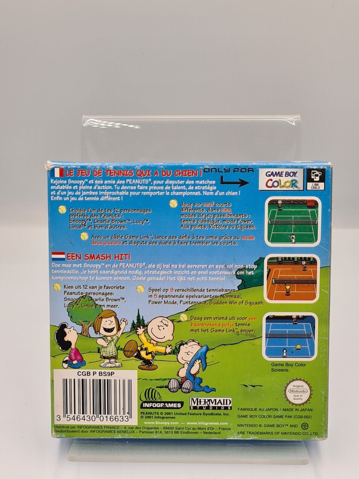 Nintendo Game Boy Color Snoopy Tennis mit OVP und Anleitung FAH - T-Retro-Games 