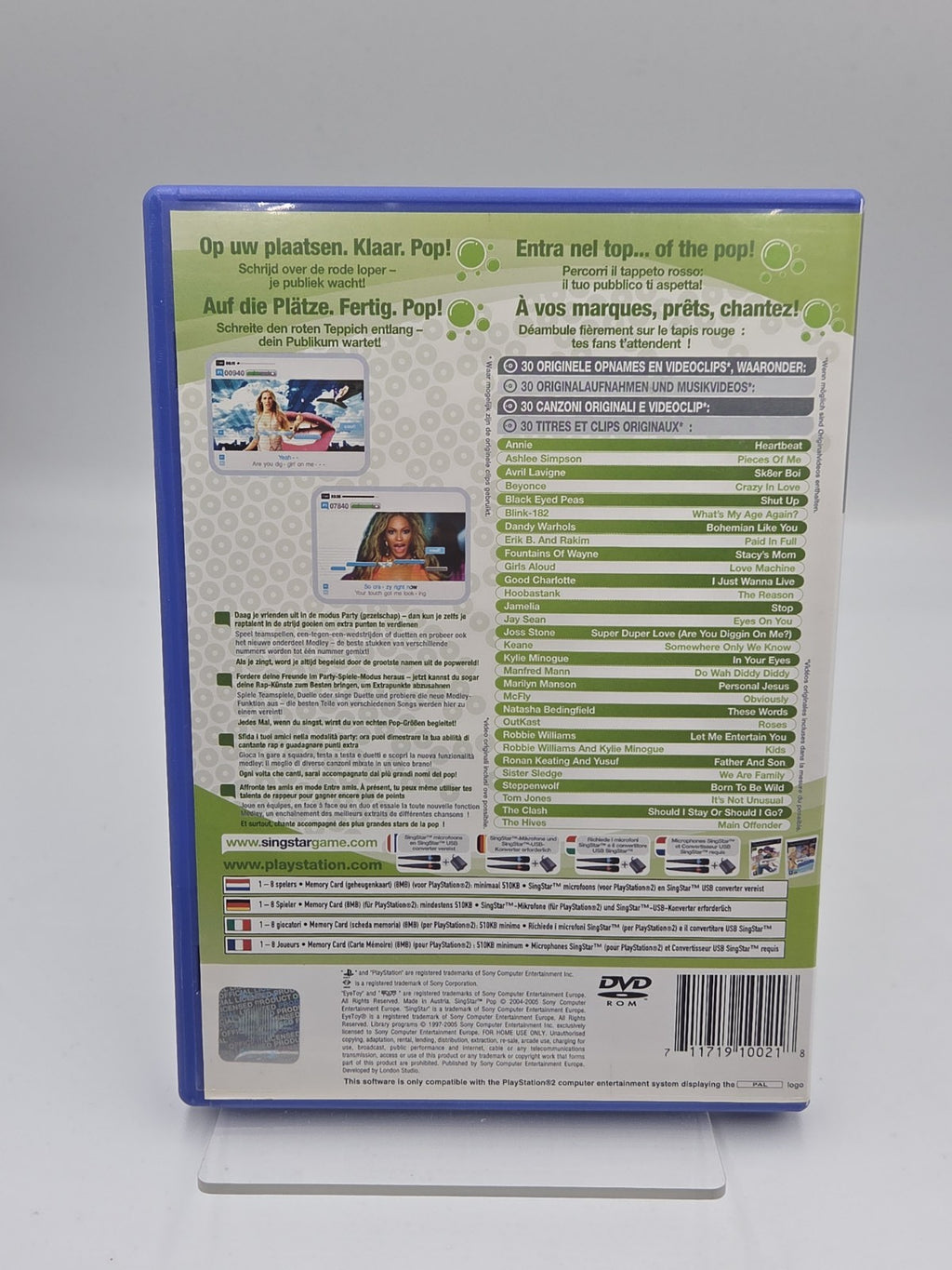 PS2 Playstation 2 Spiel Singstar Pop mit OVP und Anleitung Multilingual