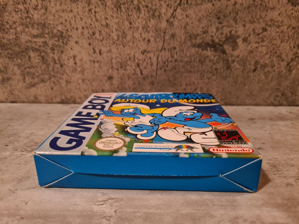 Game Boy Classic Les Schtroumpfs Autour Du Monde + OVP + Anleitung + Poster FAH - T-Retro-Games 