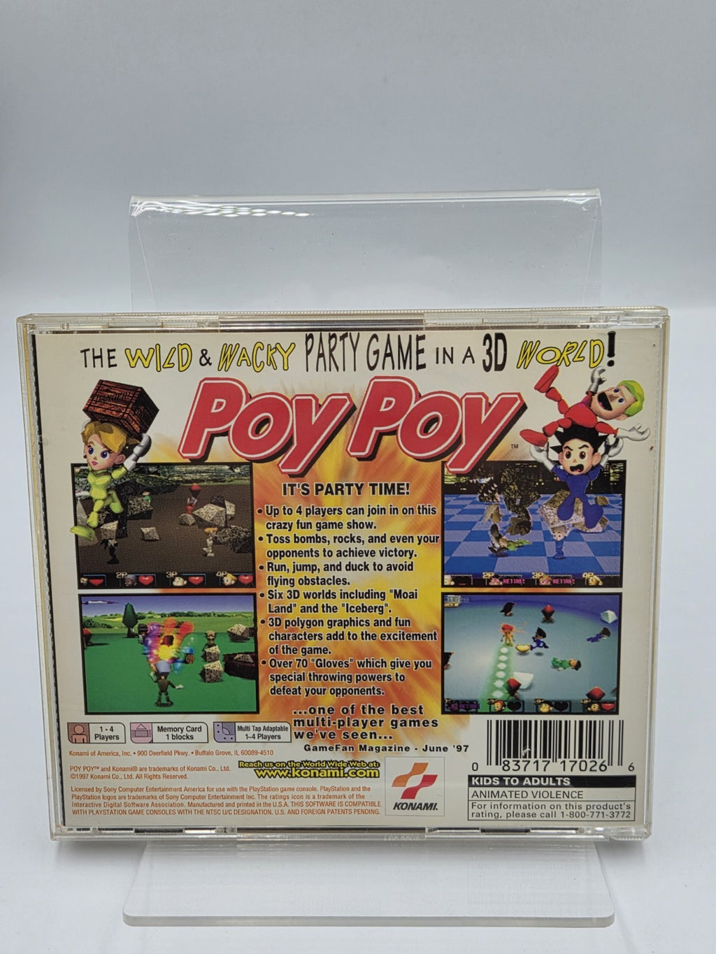 PS1 Playstation 1 Poy Poy mit OVP und Anleitung NTSC-USA - T-Retro-Games 