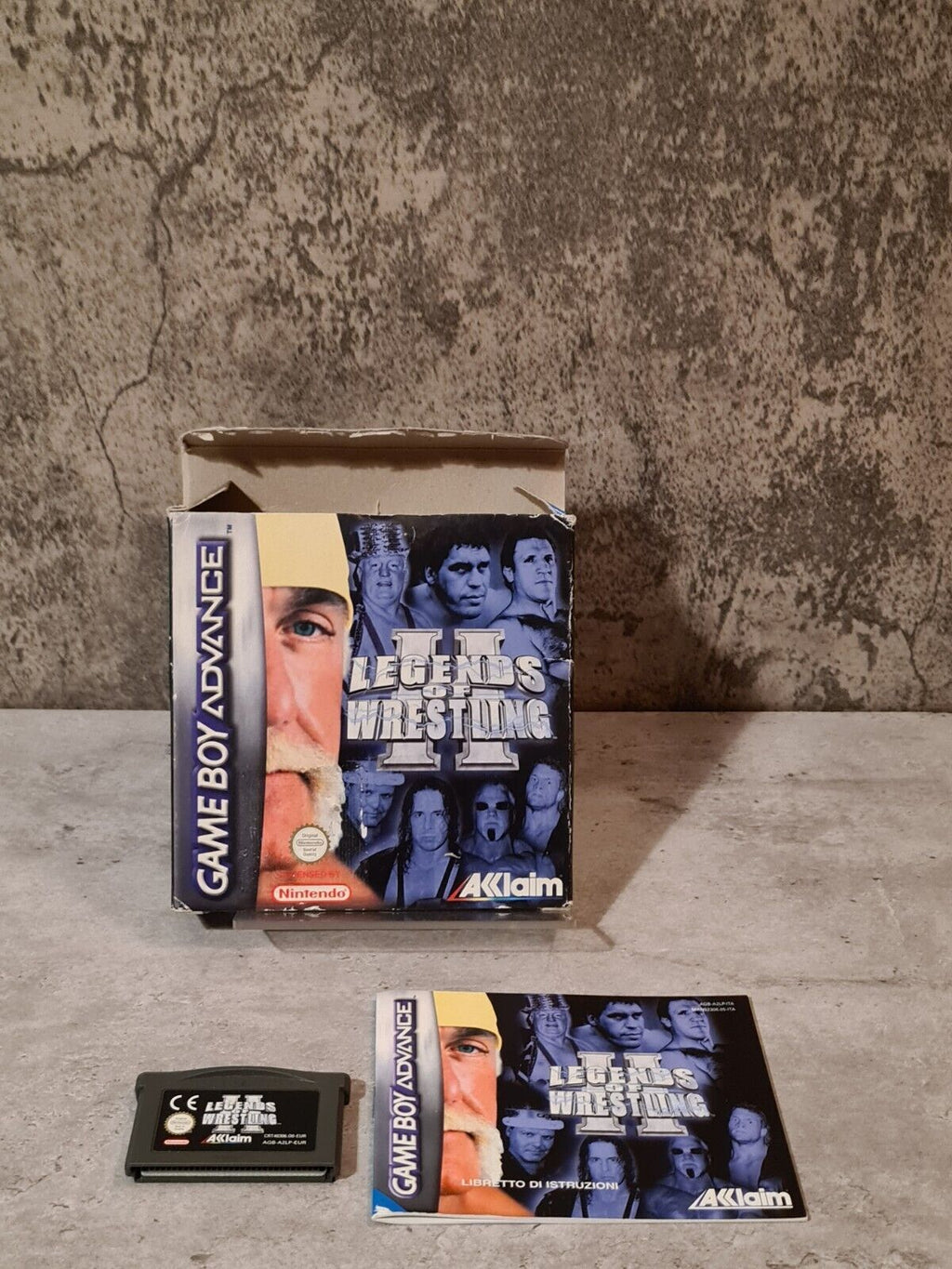 Nintendo Game Boy Advance Legends of Wrestling II mit OVP und Anleitung ITA - T-Retro-Games 