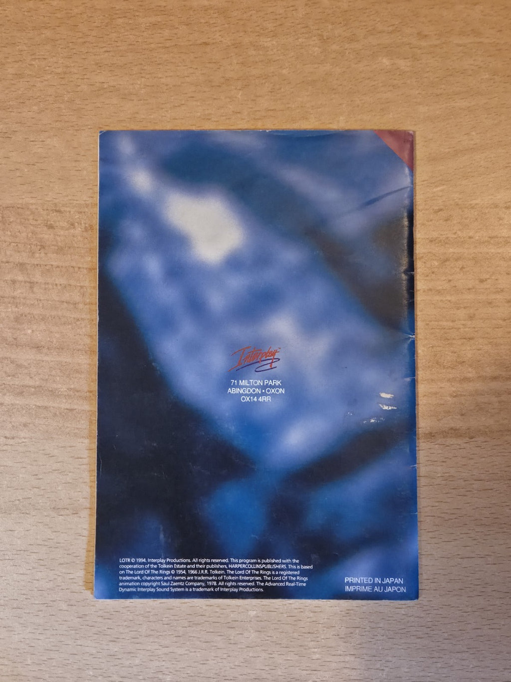 SNES Super Nintendo The Lord of The Rings Spielanleitung Instruction Booklet EUR